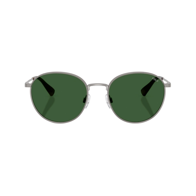 Óculos de Sol Polo Ralph Lauren 0PH3163 92667153 Metal Cinza com lentes na cor Verde 2