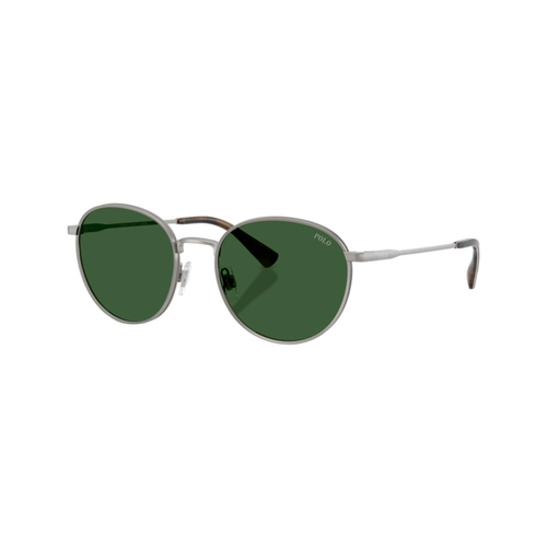 Óculos de Sol Polo Ralph Lauren 0PH3163 92667153 Metal Cinza com lentes na cor Verde