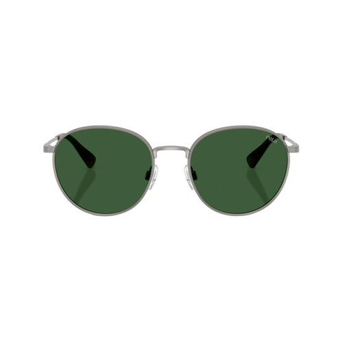 Óculos de Sol Polo Ralph Lauren 0PH3163 92667153 Metal Cinza com lentes na cor Verde