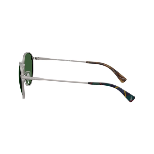 Óculos de Sol Polo Ralph Lauren 0PH3163 92667153 Metal Cinza com lentes na cor Verde