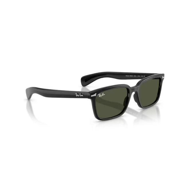 Óculos de Sol Ray-Ban Brunel 0RB2234 901/3156 Propionato Preto com lentes na cor Verde 3