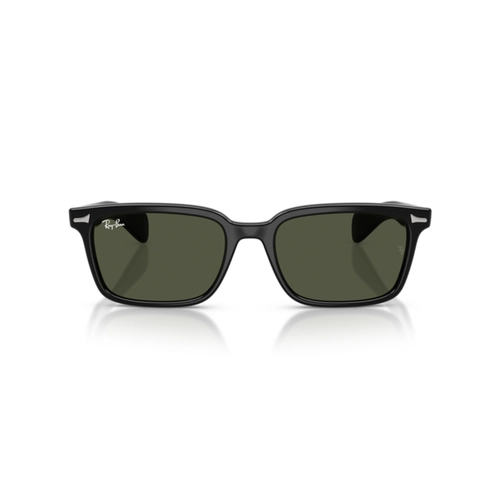 Óculos de Sol Ray-Ban Brunel 0RB2234 901/3156 Propionato Preto com lentes na cor Verde