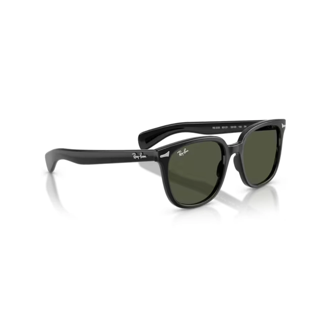 Óculos de Sol Ray-Ban Brunel II 0RB2235 901/3153 Propionato Preto com lentes na cor Verde 3