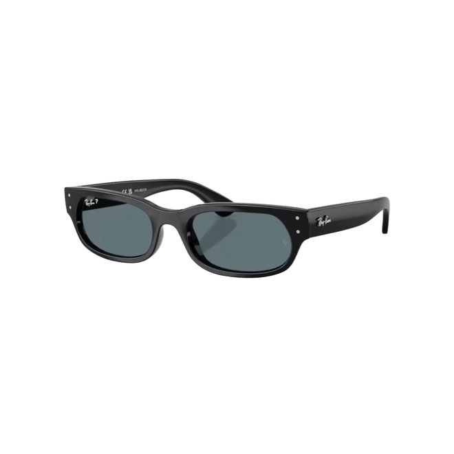 Óculos de Sol Ray-Ban 0RB2236 901/4854 Propionato Preto com lentes na cor Preto Polarizado 1