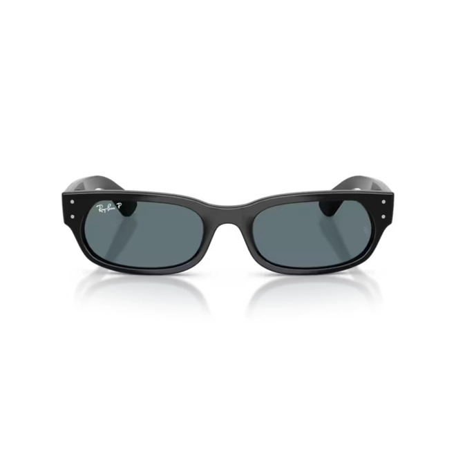 Óculos de Sol Ray-Ban 0RB2236 901/4854 Propionato Preto com lentes na cor Preto Polarizado 2