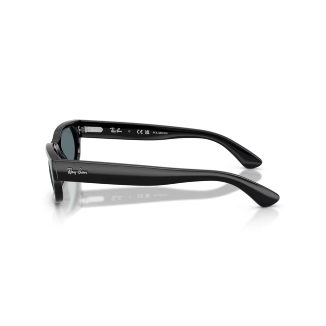 Óculos de Sol Ray-Ban 0RB2236 901/4854 Propionato Preto com lentes na cor Preto Polarizado 4