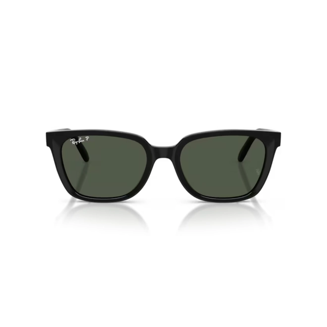 Óculos de Sol Ray-Ban 0RB2243D 901/9A55 Acetato Preto com lentes na cor Verde Escuro Polarizado 2