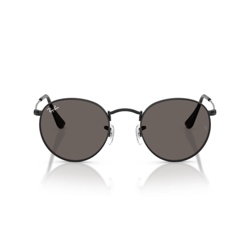 Óculos de Sol Ray-Ban Round Metal 0RB3447 002/B153 Metal Preto com lentes na cor Cinza Escuro