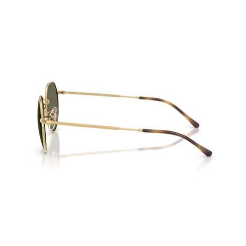 Óculos de Sol Ray-Ban Jack 0RB3565 001/5853 Metal Dourado com lentes na cor Verde Polarizado