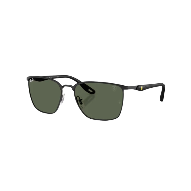 Óculos de Sol Ray-Ban Ferrari 0RB3673M F1177156 Metal Preto com lentes na cor Verde 1