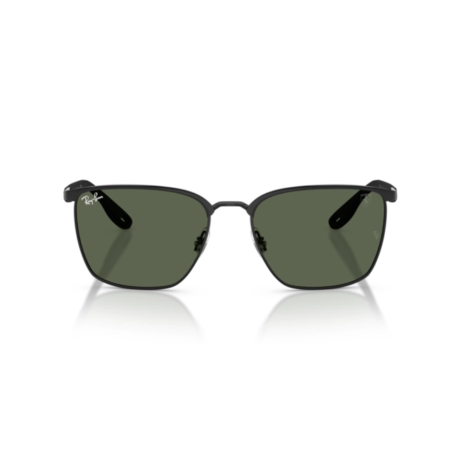 Óculos de Sol Ray-Ban Ferrari 0RB3673M F1177156 Metal Preto com lentes na cor Verde 2