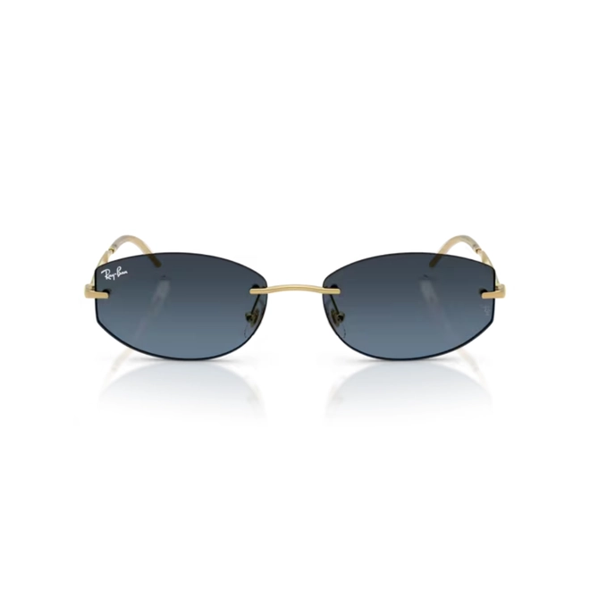 Óculos de Sol Ray-Ban 0RB3792 001/4C55 Metal Dourado com lentes na cor Azul Degradê 2