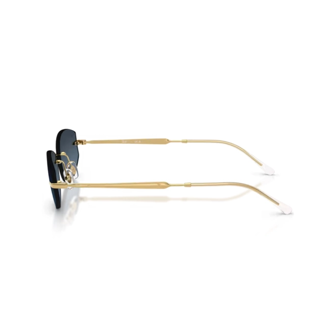 Óculos de Sol Ray-Ban 0RB3792 001/4C55 Metal Dourado com lentes na cor Azul Degradê 4