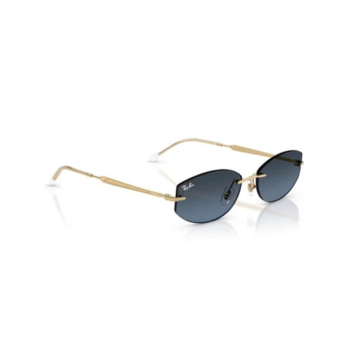 Óculos de Sol Ray-Ban 0RB3792 001/4C55 Metal Dourado com lentes na cor Azul Degradê