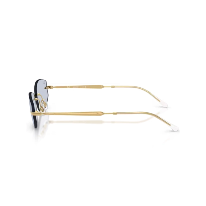 Óculos de Sol Ray-Ban 0RB3792 001/MF55 Metal Dourado com lentes na cor Azul Fotocromático 4
