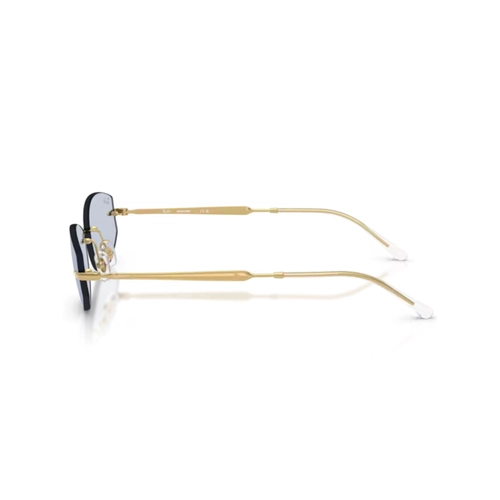 Óculos de Sol Ray-Ban 0RB3792 001/MF55 Metal Dourado com lentes na cor Azul Fotocromático