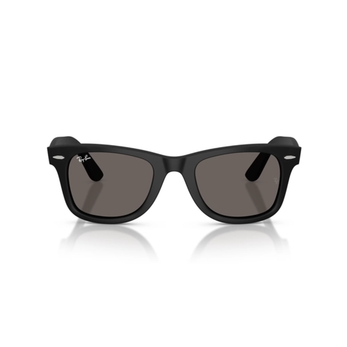 Óculos de Sol Ray-Ban Wayfarer 0RB4340 601SB150 Propionato Preto Fosco com lentes na cor Cinza Escuro