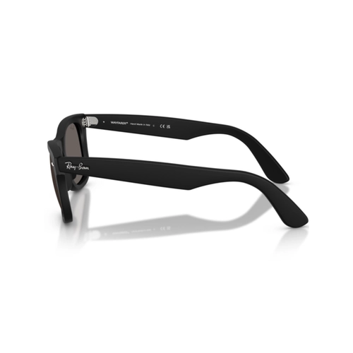 Óculos de Sol Ray-Ban Wayfarer 0RB4340 601SB150 Propionato Preto Fosco com lentes na cor Cinza Escuro