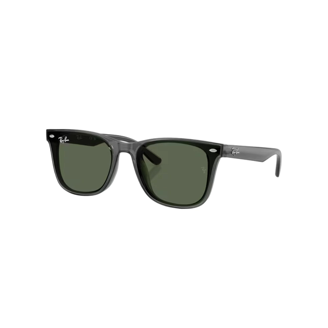 Óculos de Sol Ray-Ban 0RB4420 69197165 Acetato Cinza Transparente com lentes na cor Verde Escuro 1