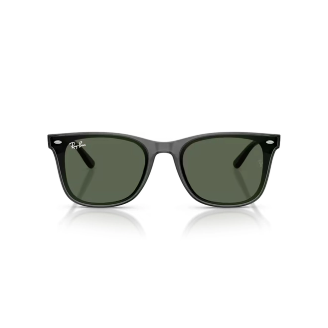 Óculos de Sol Ray-Ban 0RB4420 69197165 Acetato Cinza Transparente com lentes na cor Verde Escuro 2