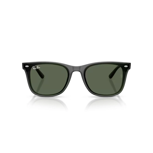 Óculos de Sol Ray-Ban 0RB4420 69197165 Acetato Cinza Transparente com lentes na cor Verde Escuro