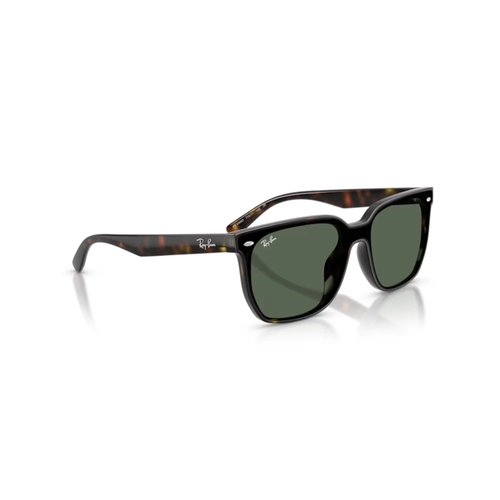 Óculos de Sol Ray-Ban 0RB4466D 710/7147 Nylon Marrom Mesclado com lentes na cor Verde Escuro