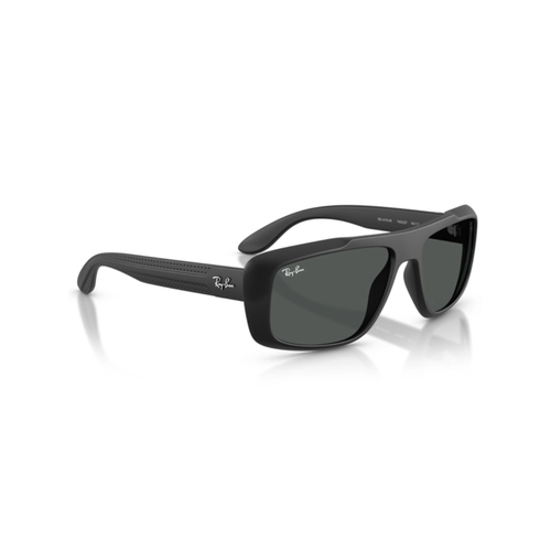 Óculos de Sol Ray-Ban Ferrari 0RB4479M F6028760 Nylon Preto Fosco com lentes na cor Cinza