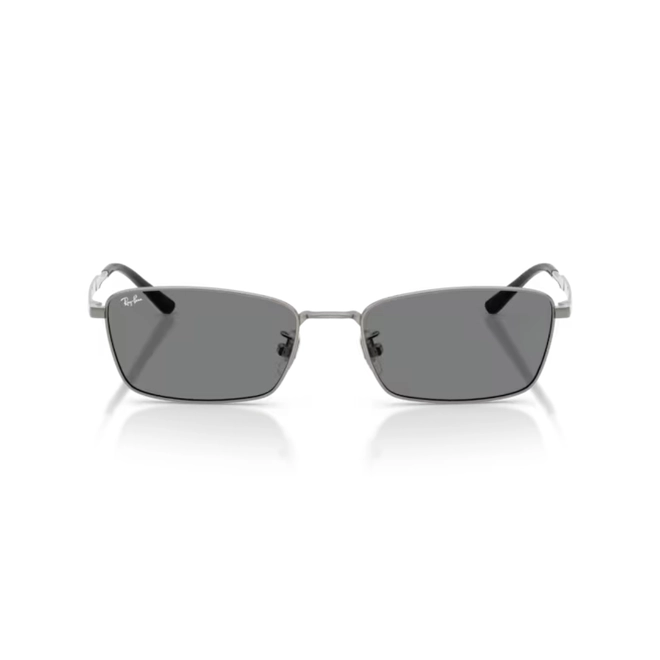 Óculos de Sol Ray-Ban 0RB8069D 165/8755 Titânio Cinza com lentes na cor Cinza Escuro 2