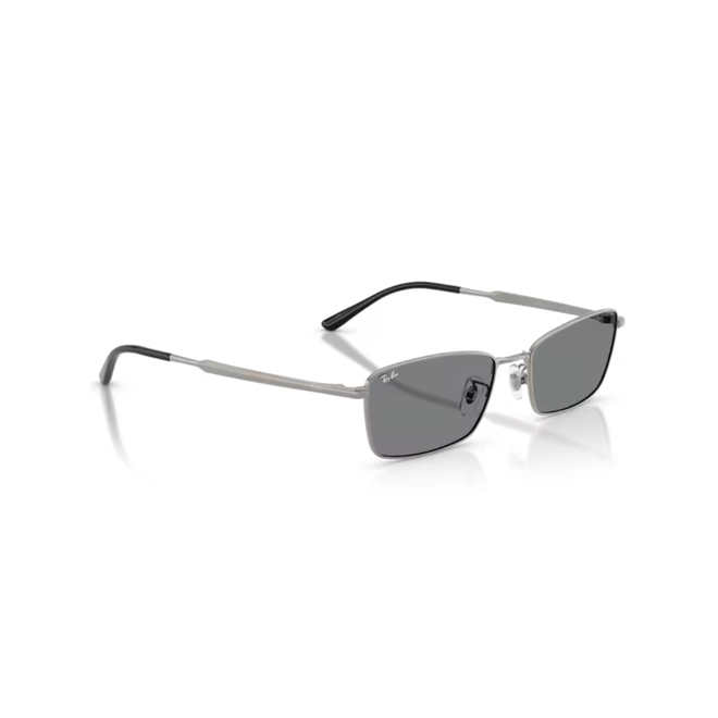 Óculos de Sol Ray-Ban 0RB8069D 165/8755 Titânio Cinza com lentes na cor Cinza Escuro 3