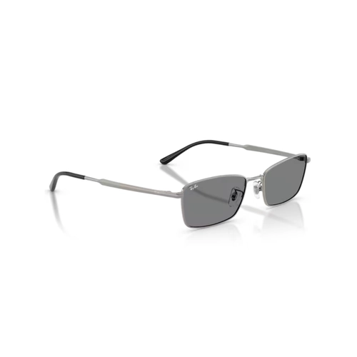 Óculos de Sol Ray-Ban 0RB8069D 165/8755 Titânio Cinza com lentes na cor Cinza Escuro