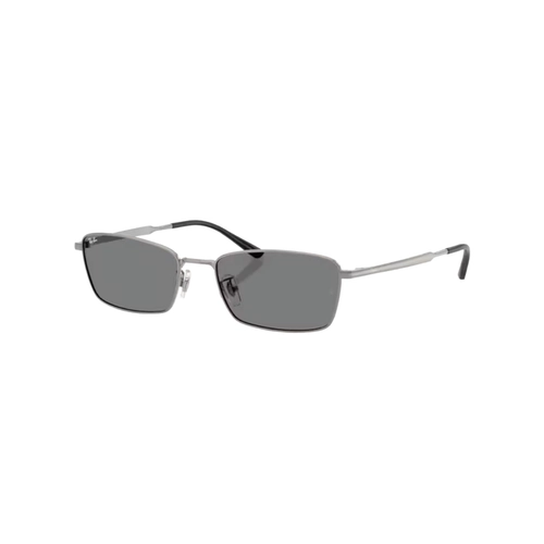 Óculos de Sol Ray-Ban 0RB8069D 165/8755 Titânio Cinza com lentes na cor Cinza Escuro