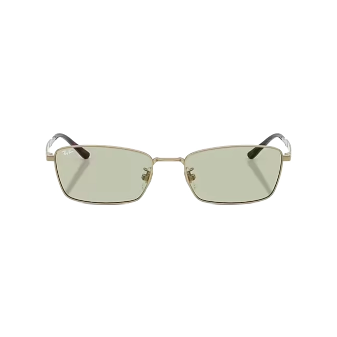 Óculos de Sol Ray-Ban 0RB8069D 9265/255 Titânio Dourado com lentes na cor Verde 2