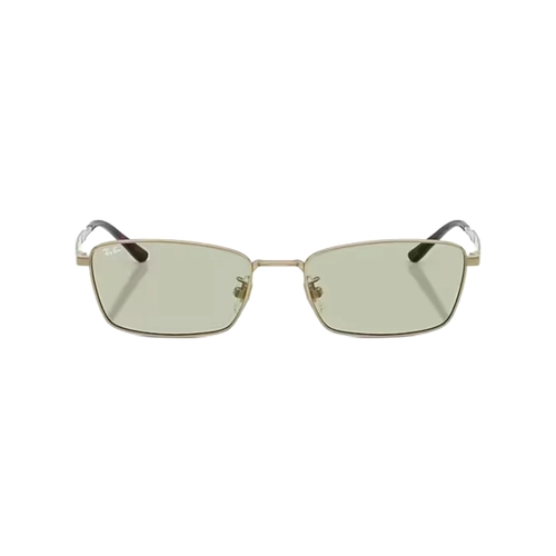 Óculos de Sol Ray-Ban 0RB8069D 9265/255 Titânio Dourado com lentes na cor Verde