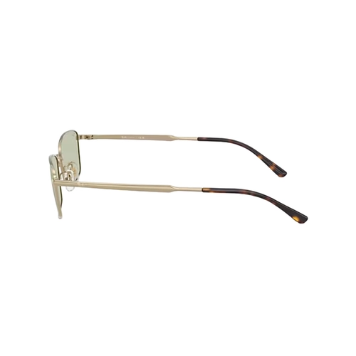 Óculos de Sol Ray-Ban 0RB8069D 9265/255 Titânio Dourado com lentes na cor Verde