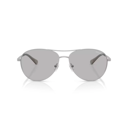 Óculos de Sol Armani Exchange 0AX2061S 60208759 Metal Cinza Fosco com lentes na cor Cinza Claro