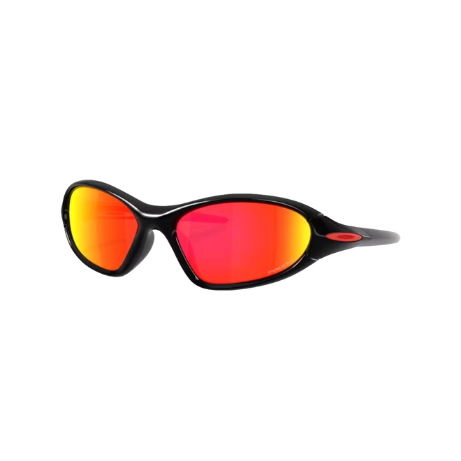 Óculos de Sol Oakley 0OO9536L 95360461 Acetato Preto com lentes na cor Laranja e Vermelho Prizm 1