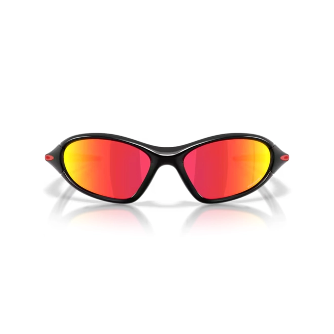 Óculos de Sol Oakley 0OO9536L 95360461 Acetato Preto com lentes na cor Laranja e Vermelho Prizm 2