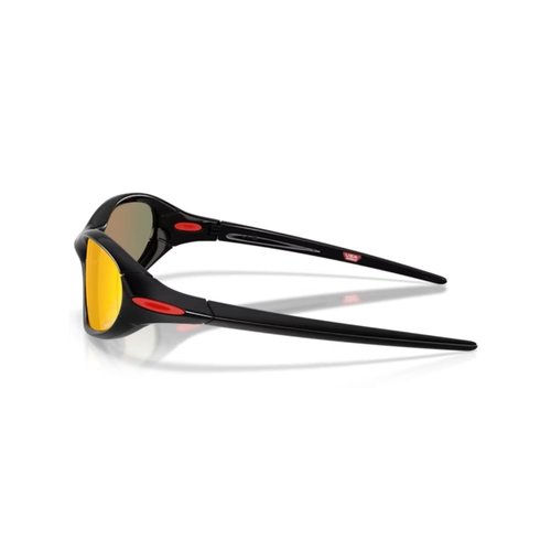 Óculos de Sol Oakley 0OO9536L 95360461 Acetato Preto com lentes na cor Laranja e Vermelho Prizm