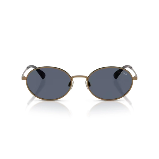 Óculos de Sol Polo Ralph Lauren 0PH3162 93248753 Metal Dourado Envelhecido com lentes na cor Azul Marinho 2