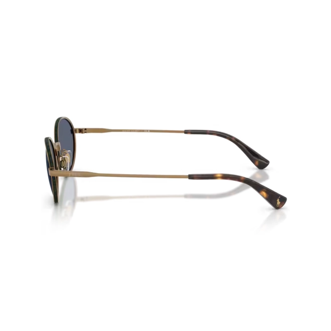 Óculos de Sol Polo Ralph Lauren 0PH3162 93248753 Metal Dourado Envelhecido com lentes na cor Azul Marinho 3