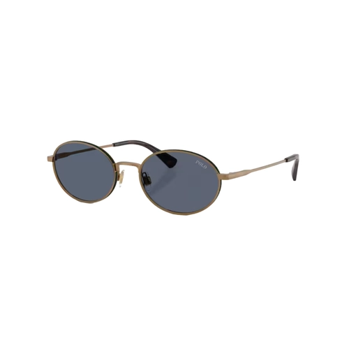 Óculos de Sol Polo Ralph Lauren 0PH3162 93248753 Metal Dourado Envelhecido com lentes na cor Azul Marinho