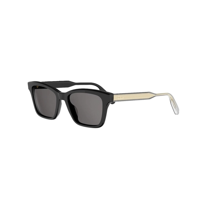 Óculos de Sol Christian Dior Dioribbon S2I CD40266I_5301A Acetato Preto com lentes na cor Cinza 1