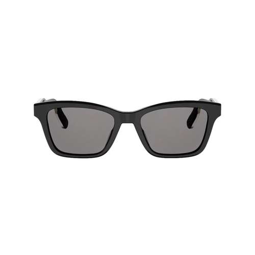 Óculos de Sol Christian Dior Dioribbon S2I CD40266I_5301A Acetato Preto com lentes na cor Cinza