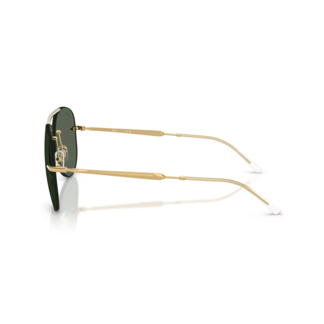 Óculos de Sol Ray-Ban 0RB3791 001/7159 Metal Dourado com lentes na cor Verde Escuro 4