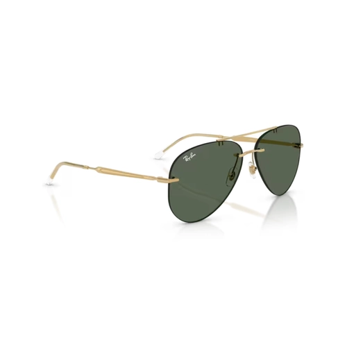 Óculos de Sol Ray-Ban 0RB3791 001/7159 Metal Dourado com lentes na cor Verde Escuro