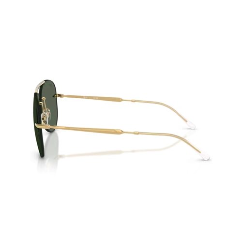 Óculos de Sol Ray-Ban 0RB3791 001/7159 Metal Dourado com lentes na cor Verde Escuro