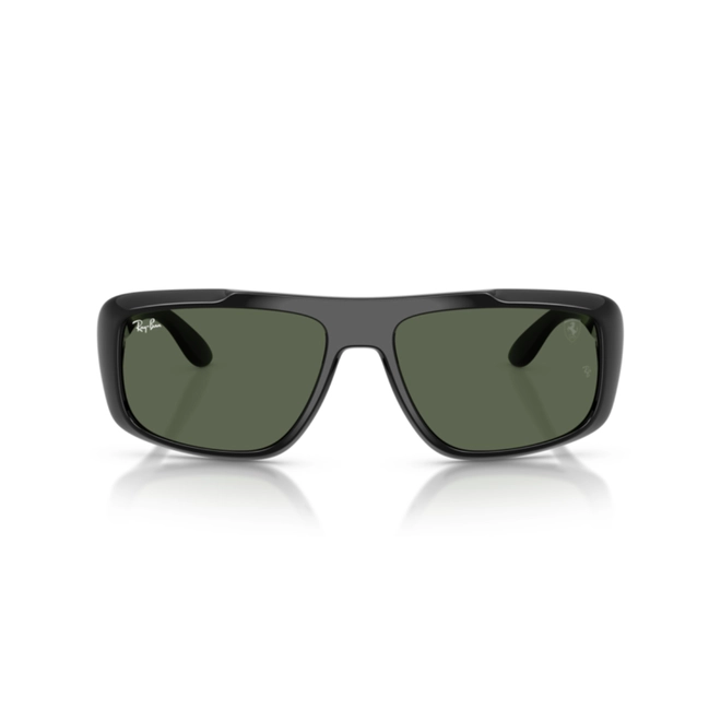 Óculos de Sol Ray-Ban Ferrari 0RB4479M F6017160 Nylon Preto com lentes na cor Verde Escuro 2