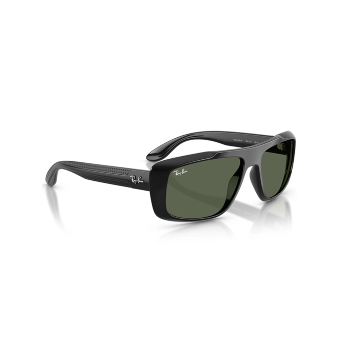 Óculos de Sol Ray-Ban Ferrari 0RB4479M F6017160 Nylon Preto com lentes na cor Verde Escuro 3