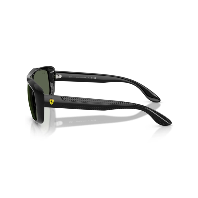 Óculos de Sol Ray-Ban Ferrari 0RB4479M F6017160 Nylon Preto com lentes na cor Verde Escuro 4