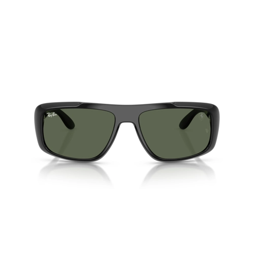 Óculos de Sol Ray-Ban Ferrari 0RB4479M F6017160 Nylon Preto com lentes na cor Verde Escuro
